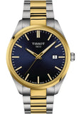 Buy Shop Tissot PR 100 Blue Dial Two Tone Steel Strap Watch for Men - T150.410.22.041.00 USA Online