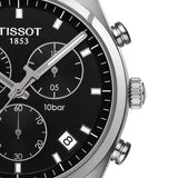 Buy Shop Tissot PR 100 Chronograph Black Dial Black Leather Strap Watch For Men - T101.417.16.051.00 USA Online