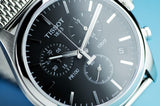 Buy Shop Tissot PR 100 Chronograph Black Dial Silver Mesh Bracelet Watch For Men - T101.417.11.051.01 USA Online