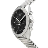 Buy Shop Tissot PR 100 Chronograph Black Dial Silver Mesh Bracelet Watch For Men - T101.417.11.051.01 USA Online