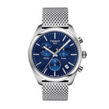 Buy Shop Tissot PR 100 Chronograph Blue Dial Silver Mesh Bracelet Watch for Men - T101.417.11.041.00 USA Online