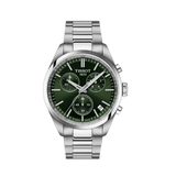 Buy Shop Tissot PR 100 Chronograph Green Dial Silver Steel Strap Watch for Men - T150.417.11.091.00 USA Online
