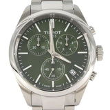 Buy Shop Tissot PR 100 Chronograph Green Dial Silver Steel Strap Watch for Men - T150.417.11.091.00 USA Online