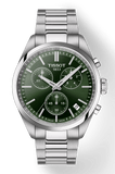 Buy Shop Tissot PR 100 Chronograph Green Dial Silver Steel Strap Watch for Men - T150.417.11.091.00 USA Online