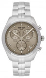 Buy Shop Tissot PR 100 Chronograph Grey Dial Silver Steel Strap Watch for Men - T101.417.11.071.00 USA Online