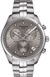 Buy Shop Tissot PR 100 Chronograph Grey Dial Silver Steel Strap Watch for Men - T101.417.11.071.00 USA Online