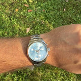 Buy Shop Tissot PR 100 Chronograph Light Blue Dial Silver Steel Strap Watch for Men - T150.417.11.351.00 USA Online