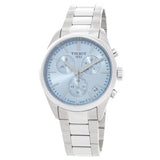 Buy Shop Tissot PR 100 Chronograph Light Blue Dial Silver Steel Strap Watch for Men - T150.417.11.351.00 USA Online
