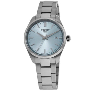 Buy Shop Tissot PR 100 Chronograph Light Blue Dial Silver Steel Strap Watch for Men - T150.417.11.351.00 USA Online