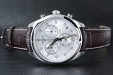 Buy Shop Tissot PR 100 Chronograph Silver Dial Brown Leather Strap Watch for Men - T101.417.16.031.00 USA Online