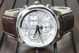 Buy Shop Tissot PR 100 Chronograph Silver Dial Brown Leather Strap Watch for Men - T101.417.16.031.00 USA Online