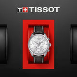 Buy Shop Tissot PR 100 Chronograph Silver Dial Brown Leather Strap Watch for Men - T101.417.16.031.00 USA Online
