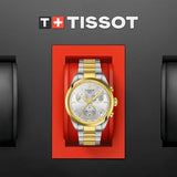 Buy Shop Tissot PR 100 Chronograph Silver Dial Two Tone Steel Strap Watch for Men - T150.417.22.031.00 USA Online