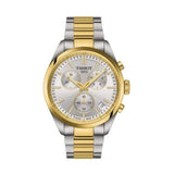 Buy Shop Tissot PR 100 Chronograph Silver Dial Two Tone Steel Strap Watch for Men - T150.417.22.031.00 USA Online
