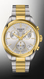 Buy Shop Tissot PR 100 Chronograph Silver Dial Two Tone Steel Strap Watch for Men - T150.417.22.031.00 USA Online
