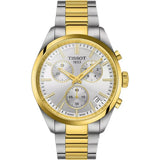 Buy Shop Tissot PR 100 Chronograph Silver Dial Two Tone Steel Strap Watch for Men - T150.417.22.031.00 USA Online