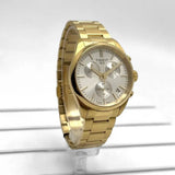 Buy Shop Tissot PR 100 Chronograph White Dial Gold Steel Strap Watch for Men - T150.417.33.031.00 USA Online