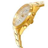 Buy Shop Tissot PR 100 Chronograph White Dial Gold Steel Strap Watch for Men - T150.417.33.031.00 USA Online