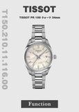 Buy Shop Tissot PR 100 Diamonds Mother of Pearl Dial Silver Steel Strap Watch for Women - T150.210.11.116.00 USA Online