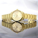 Buy Shop Tissot PR 100 Gold Dial Gold Steel Strap Watch for Women - T150.210.33.021.00 USA Online