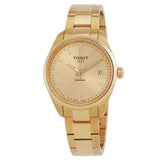 Buy Shop Tissot PR 100 Gold Dial Gold Steel Strap Watch for Women - T150.210.33.021.00 USA Online