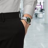 Buy Shop Tissot PR 100 Green Dial Silver Steel Strap Watch for Men - T150.410.11.091.00 USA Online
