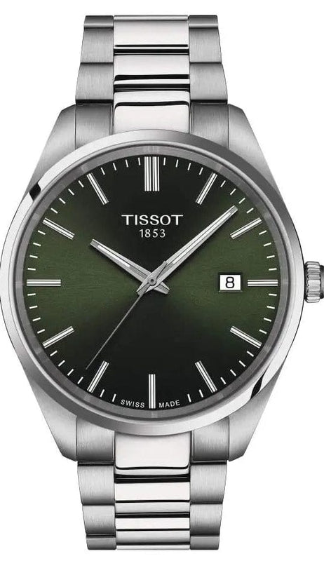 Buy Shop Tissot PR 100 Green Dial Silver Steel Strap Watch for Men - T150.410.11.091.00 USA Online