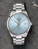 Buy Shop Tissot PR 100 Ice Blue Dial Silver Steel Strap Watch for Men - T150.410.11.351.00 USA Online