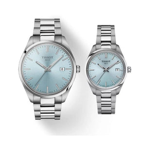 Buy Shop Tissot PR 100 Ice Blue Dial Silver Steel Strap Watch for Men - T150.410.11.351.00 USA Online