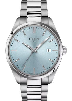 Buy Shop Tissot PR 100 Ice Blue Dial Silver Steel Strap Watch for Men - T150.410.11.351.00 USA Online
