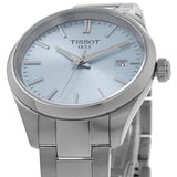 Buy Shop Tissot PR 100 Ice Blue Dial Silver Steel Strap Watch for Women - T150.210.11.351.00 USA Online