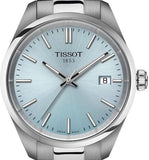 Buy Shop Tissot PR 100 Ice Blue Dial Silver Steel Strap Watch for Women - T150.210.11.351.00 USA Online