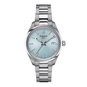 Buy Shop Tissot PR 100 Ice Blue Dial Silver Steel Strap Watch for Women - T150.210.11.351.00 USA Online