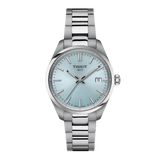 Buy Shop Tissot PR 100 Ice Blue Dial Silver Steel Strap Watch for Women - T150.210.11.351.00 USA Online