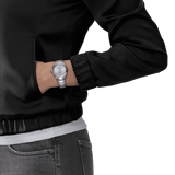 Tissot PR 100 Ice Blue Dial Silver Steel Strap Watch for Women - T150.210.11.351.00