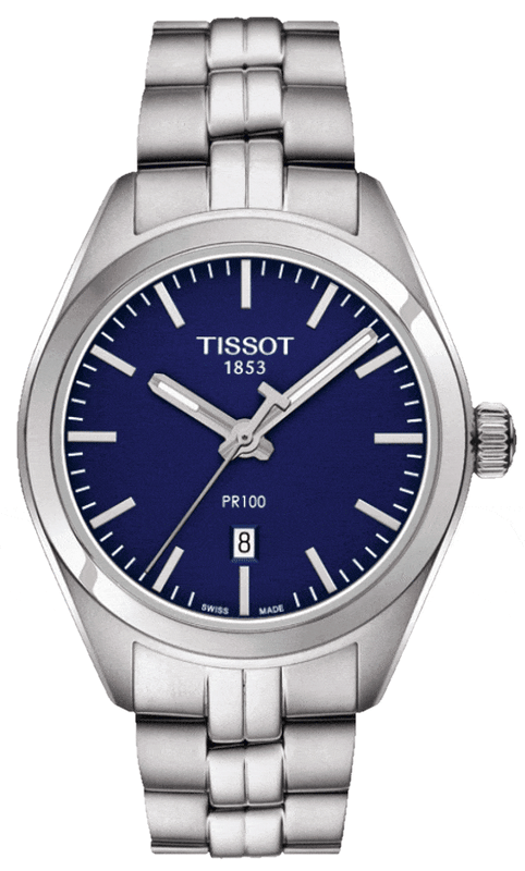 Buy Shop Tissot PR 100 Lady Blue Dial Quartz Watch For Women - T101.210.11.041.00 USA Online