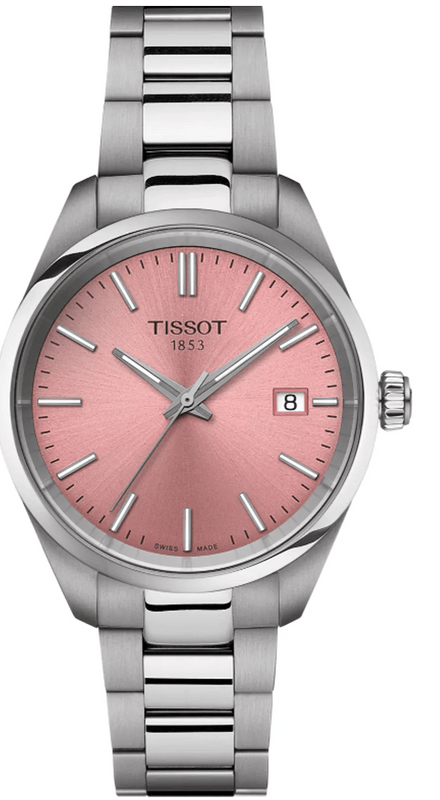 Buy Shop Tissot PR 100 Pink Dial Silver Steel Strap Watch for Women - T150.210.11.331.00 USA Online