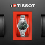 Buy Shop Tissot PR 100 Quartz Green Dial Silver Steel Strap Watch for Women - T150.210.11.091.00 USA Online
