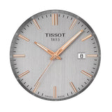 Buy Shop Tissot PR 100 Quartz Silver Dial Black Leather Strap Watch for Men - T150.410.16.031.00 USA Online