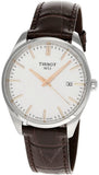 Buy Shop Tissot PR 100 Quartz Silver Dial Black Leather Strap Watch for Men - T150.410.16.031.00 USA Online