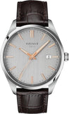 Buy Shop Tissot PR 100 Quartz Silver Dial Black Leather Strap Watch for Men - T150.410.16.031.00 USA Online