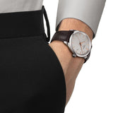 Tissot PR 100 Quartz Silver Dial Black Leather Strap Watch for Men - T150.410.16.031.00
