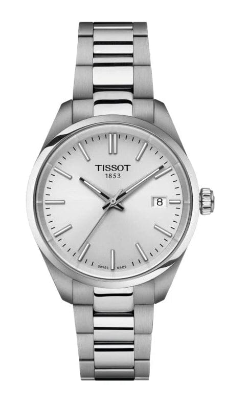 Buy Shop Tissot PR 100 Quartz Silver Dial Silver Steel Strap Watch for Women - T150.210.11.031.00 USA Online