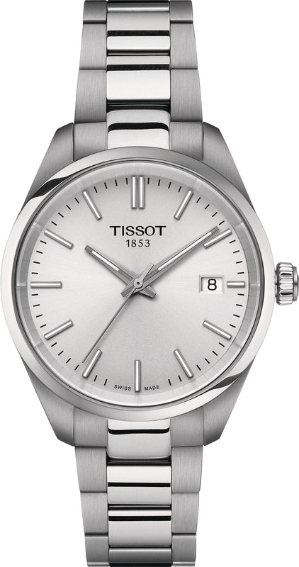 Buy Shop Tissot PR 100 Quartz Silver Dial Silver Steel Strap Watch for Women - T156.210.11.031.00 USA Online