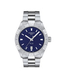 Buy Shop Tissot PR 100 Sport Blue Dial Silver Steel Strap Watch For Men - T101.610.11.041.00 USA Online