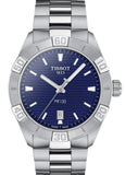 Buy Shop Tissot PR 100 Sport Blue Dial Silver Steel Strap Watch For Men - T101.610.11.041.00 USA Online