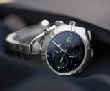 Buy Shop Tissot PR 100 Sport Chic Chronograph Diamonds Blue Dial Silver Steel Strap Watch for Women - T101.917.11.046.00 USA Online