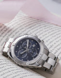 Buy Shop Tissot PR 100 Sport Chic Chronograph Diamonds Blue Dial Silver Steel Strap Watch for Women - T101.917.11.046.00 USA Online