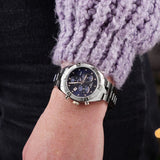 Buy Shop Tissot PR 100 Sport Chic Chronograph Diamonds Blue Dial Silver Steel Strap Watch for Women - T101.917.11.046.00 USA Online