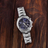 Buy Shop Tissot PR 100 Sport Chic Chronograph Diamonds Blue Dial Silver Steel Strap Watch for Women - T101.917.11.046.00 USA Online